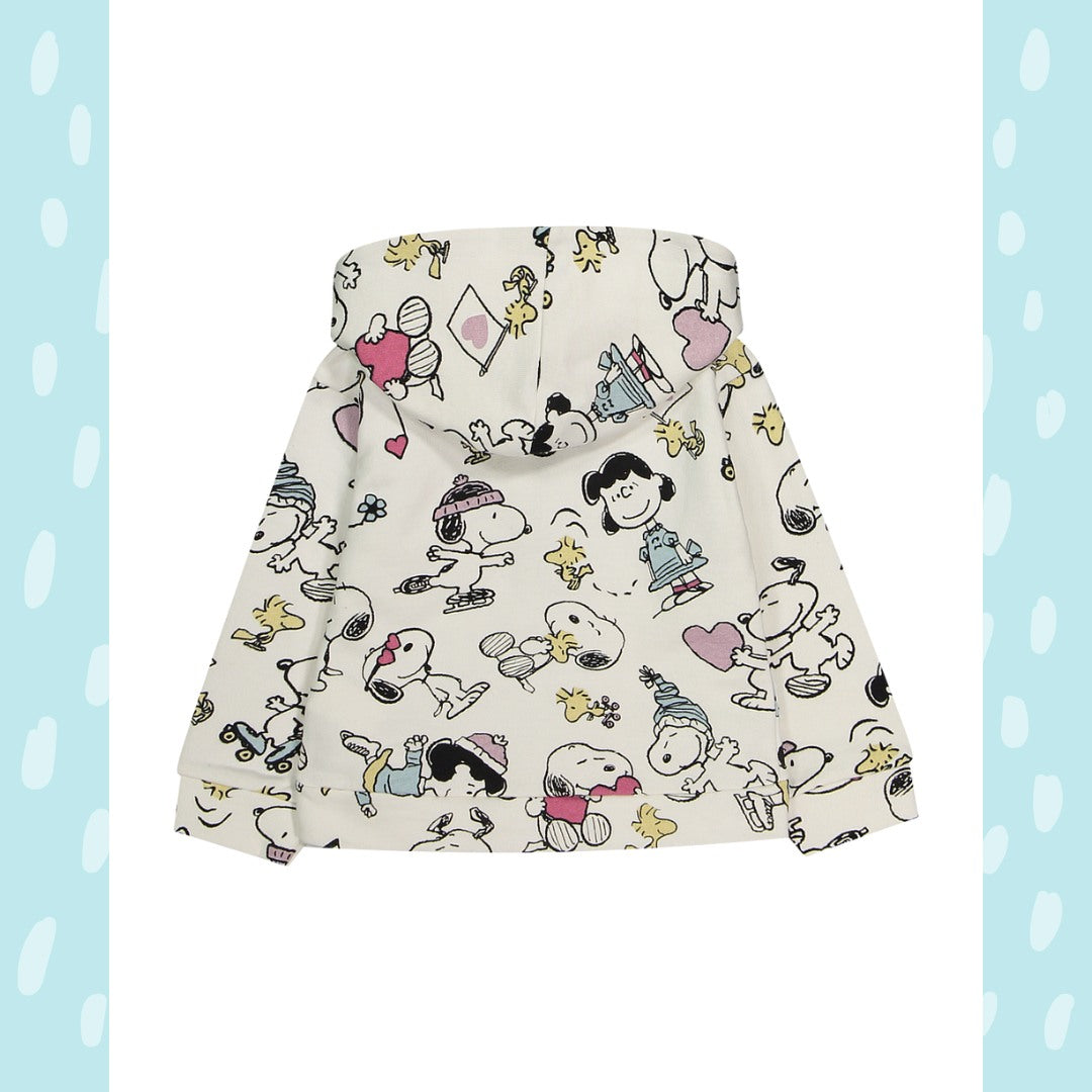 Snoopy girl - Felpa con cappuccio e zip