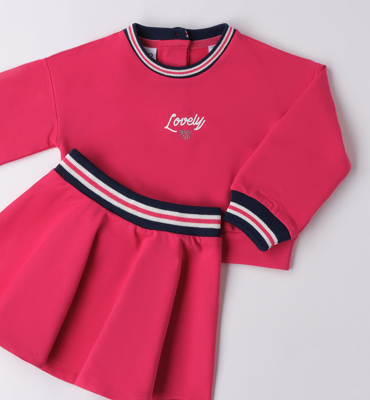 PINK MOOD - Completo Felpa +Gonna (12MESI-8 ANNI)
