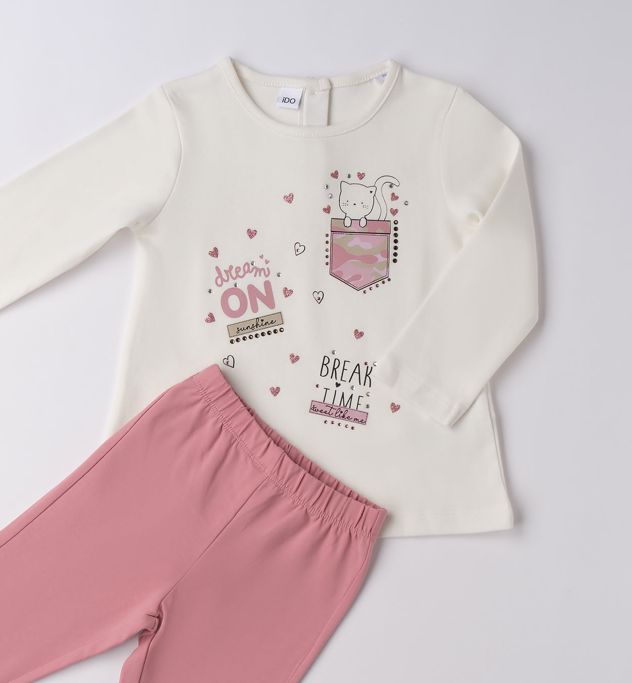 PINK MOOD - Completo Leggings+Maglietta (3-8 ANNI)