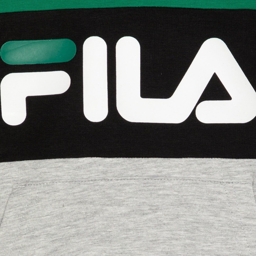 BAGANA - felpa blocked con cappuccio