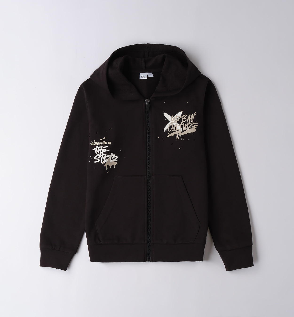 STREET VIBES - Felpa c/cappuccio e zip