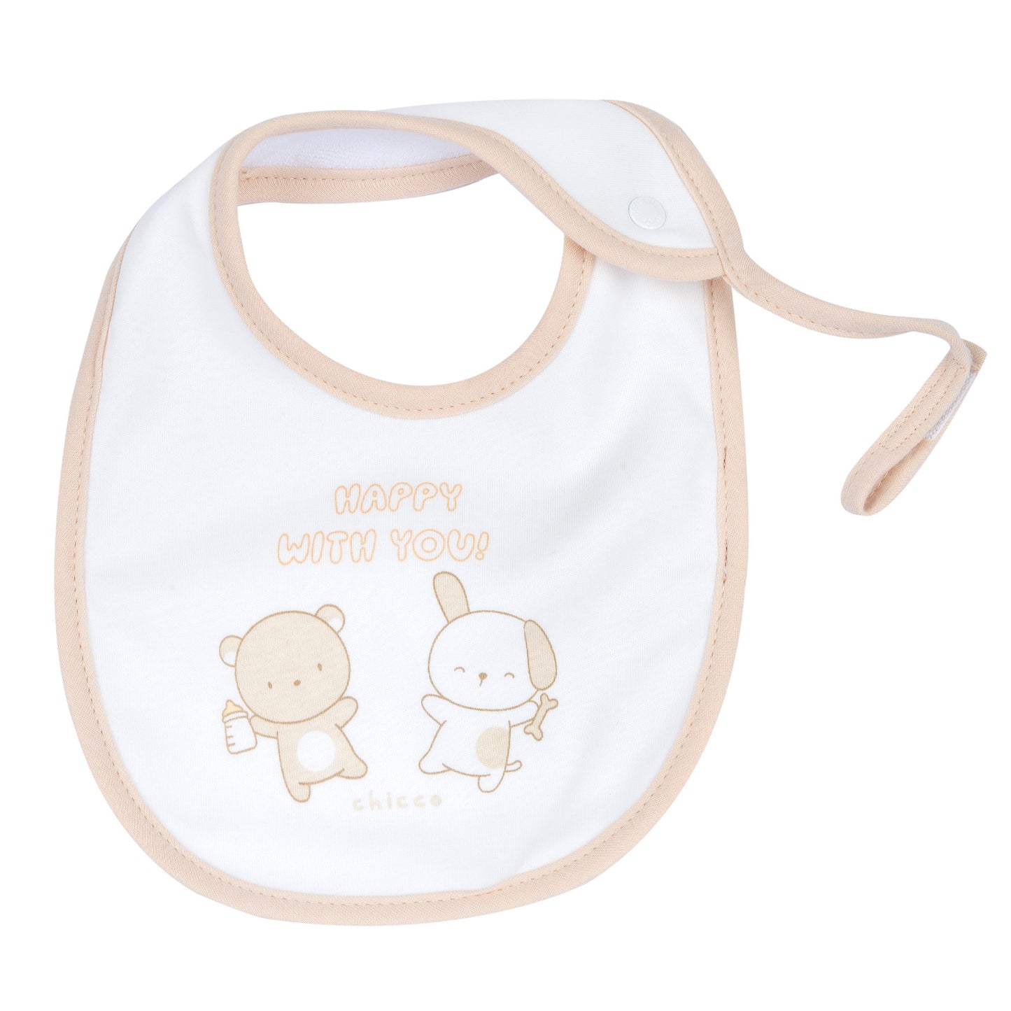 Unisex- CUCCIOLO - Bavetta c/porta ciuccio (VARIE FANTASIE)