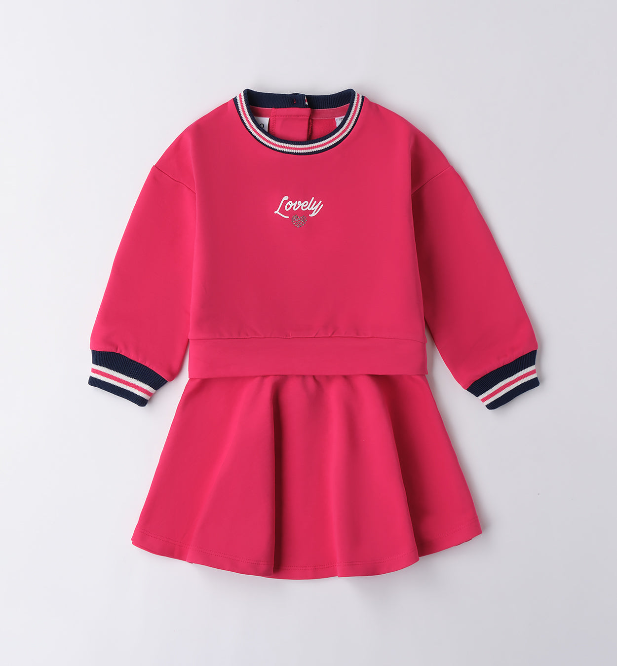 PINK MOOD - Completo Felpa +Gonna (12MESI-8 ANNI)