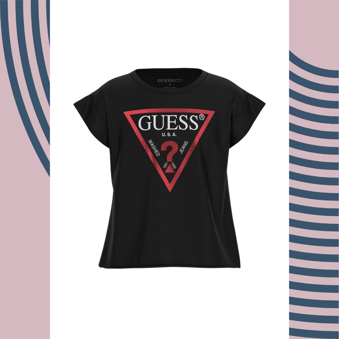 T-Shirt Cropped Logo Triangolare