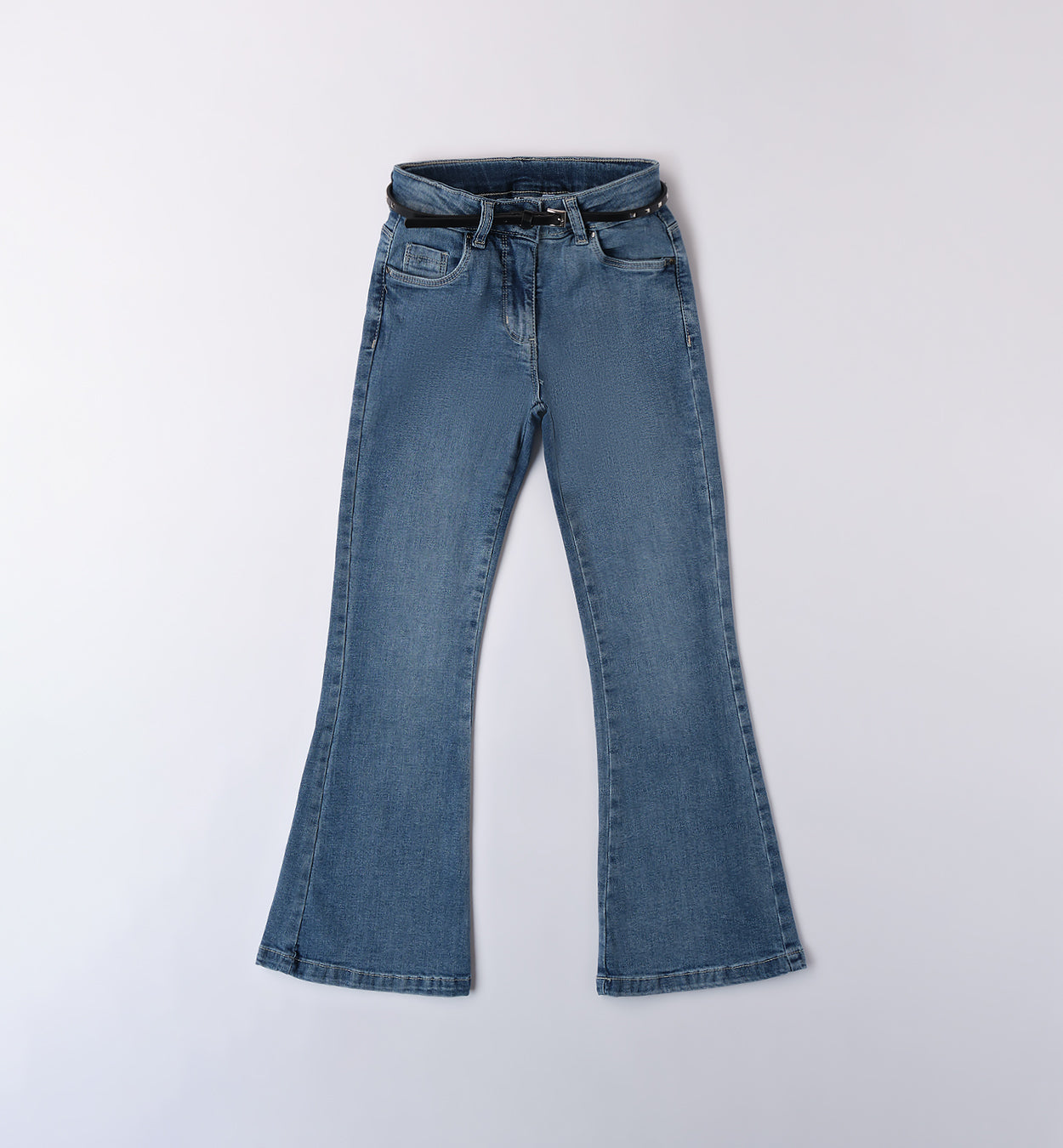 Jeans a zampa c/cintura