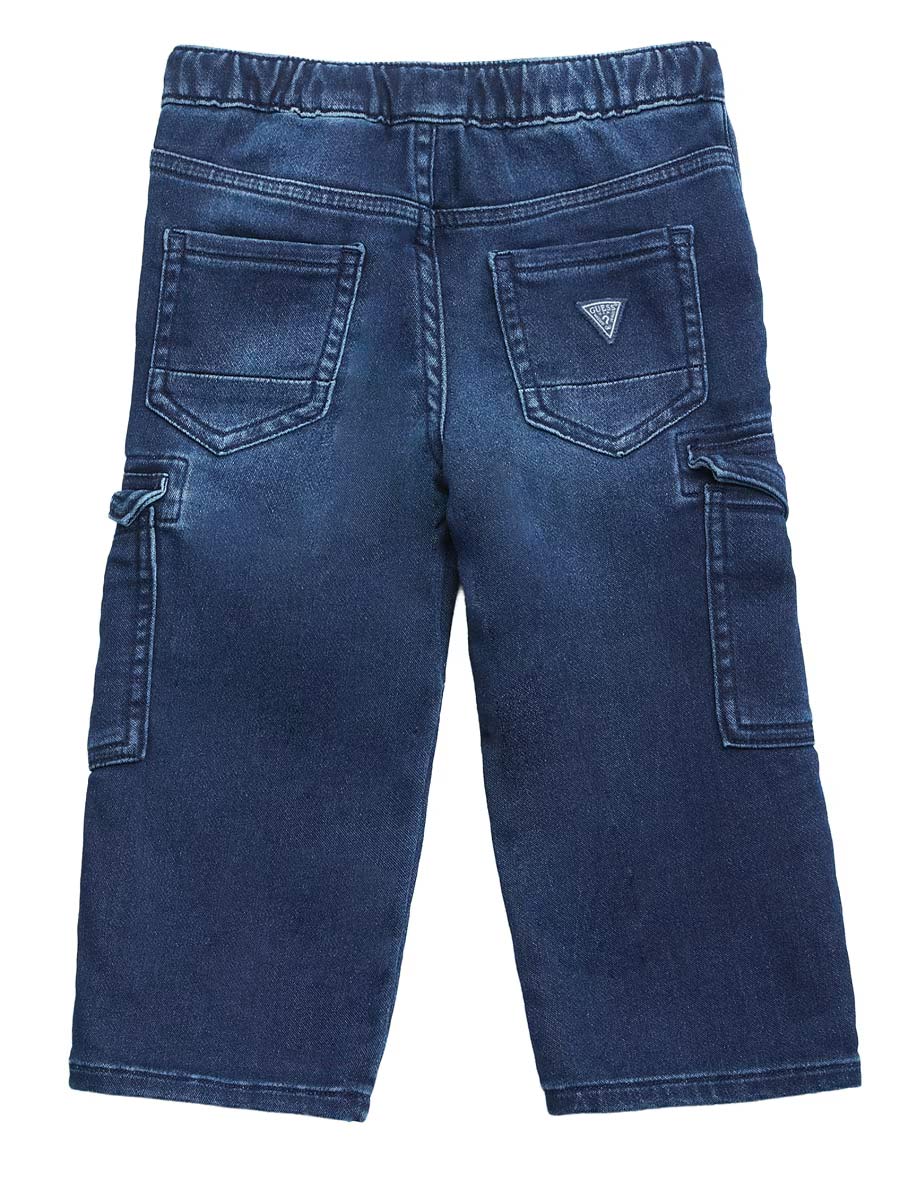 Relaxed Cargo Knit Denim