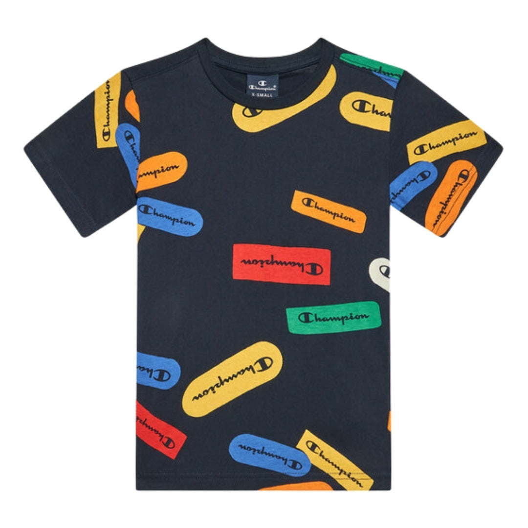T-shirt logo grafico allover