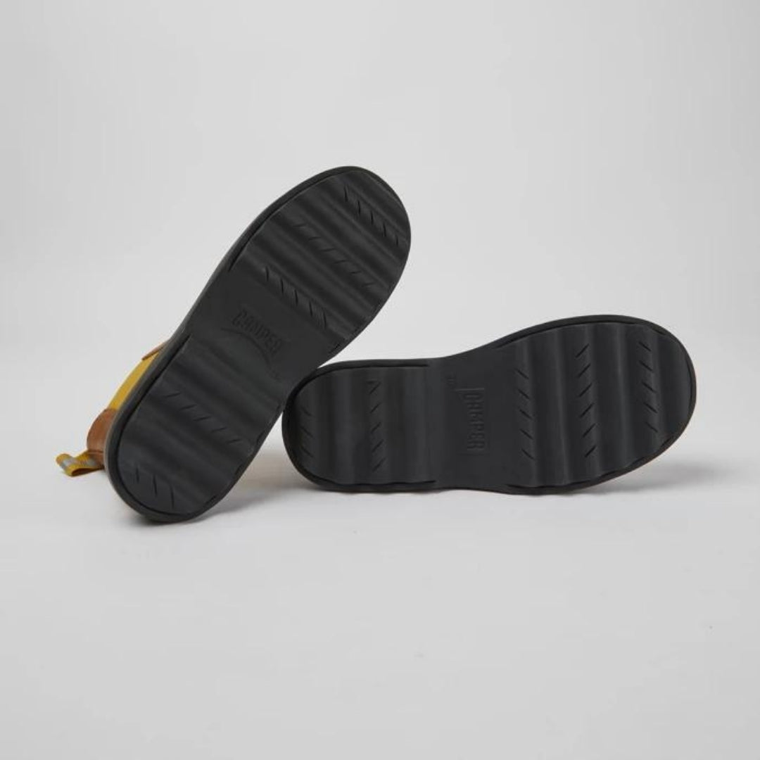 Stivaletto Marrone chiaro e giallo - Norte kids