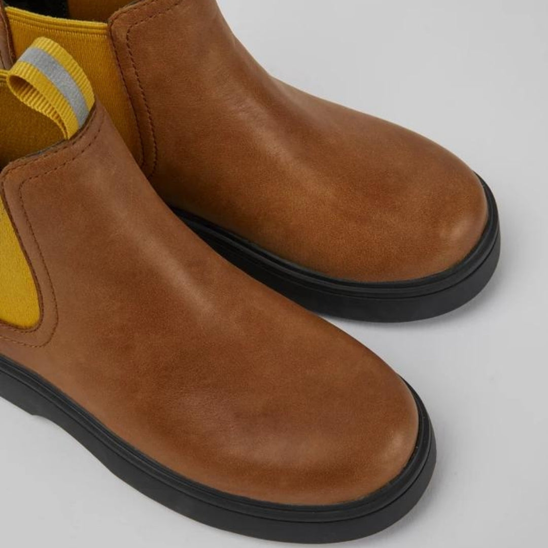 Stivaletto Marrone chiaro e giallo - Norte kids