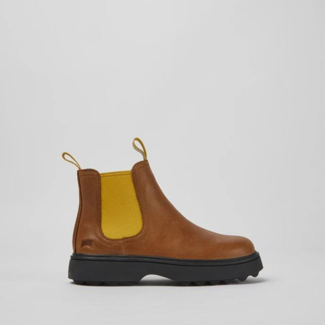 Stivaletto Marrone chiaro e giallo - Norte kids