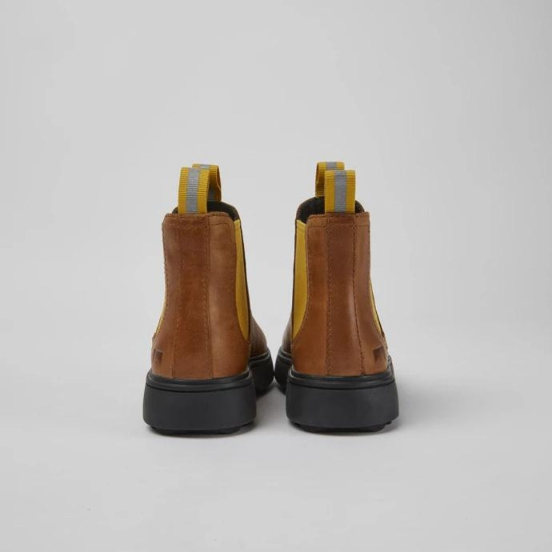 Stivaletto Marrone chiaro e giallo - Norte kids