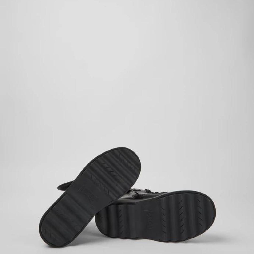 Stivaletto stringato nero - Norte kids