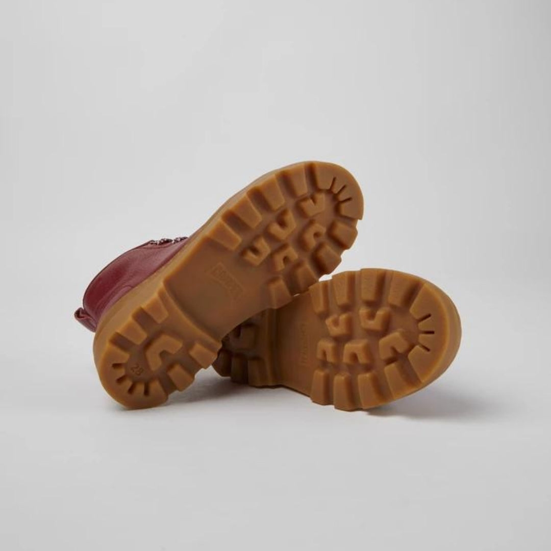 Stivaletto stringato rosso - Brutus kids