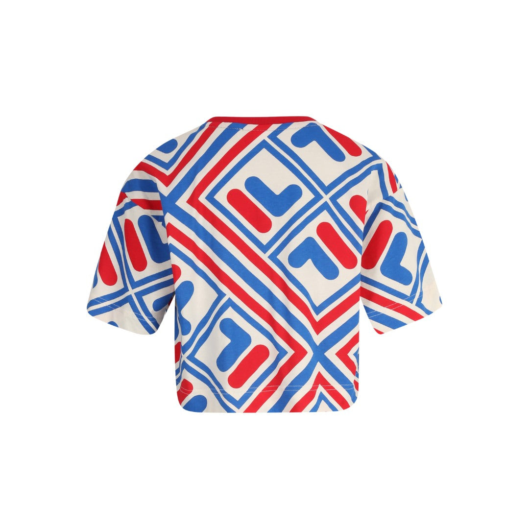 LANGENHAGEN AOP - T-Shirt cropped