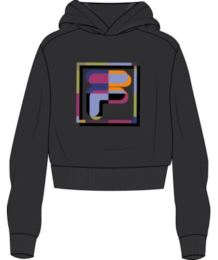 Brissago - felpa con cappuccio logo grafico