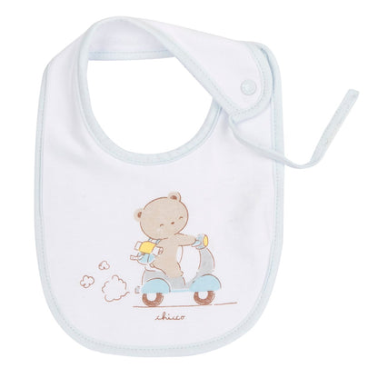 HELLO BABY - Bavetta con laccetto porta ciuccio (3 COLORI)