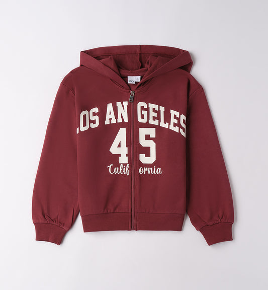 WEST COAST - Felpa c/cappuccio e zip