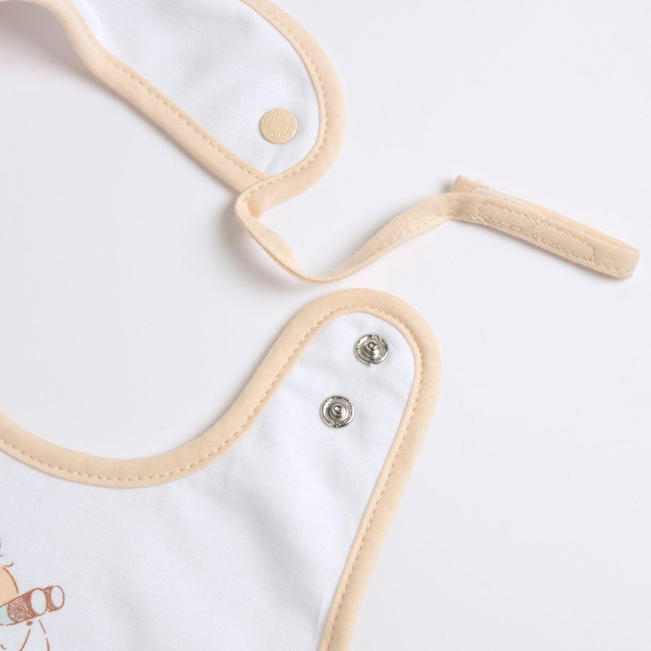 HELLO BABY - Bavetta con laccetto porta ciuccio (3 COLORI)