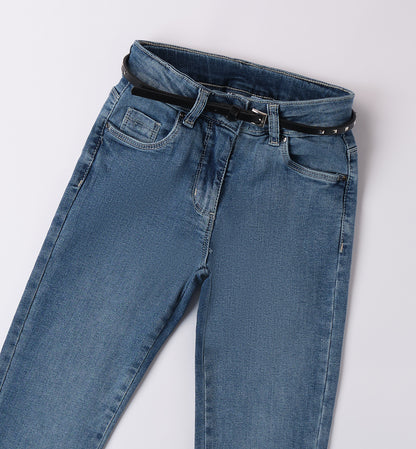 Jeans a zampa c/cintura