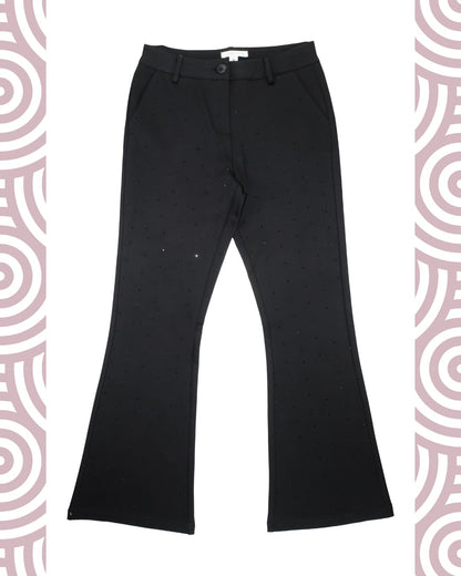 NERO - Pantalone c/strass