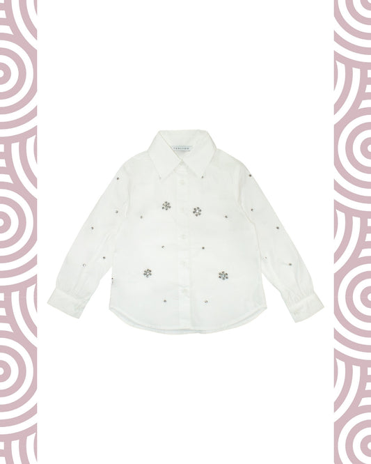 NERO - Camicia c/strass