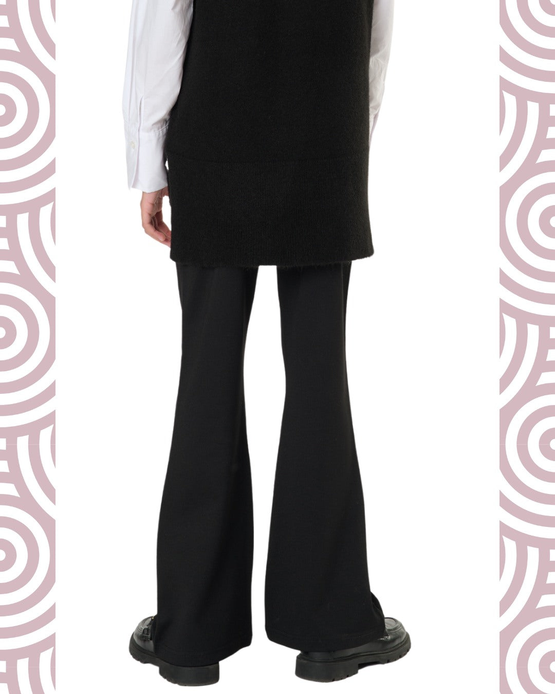 NERO - Pantalone c/strass