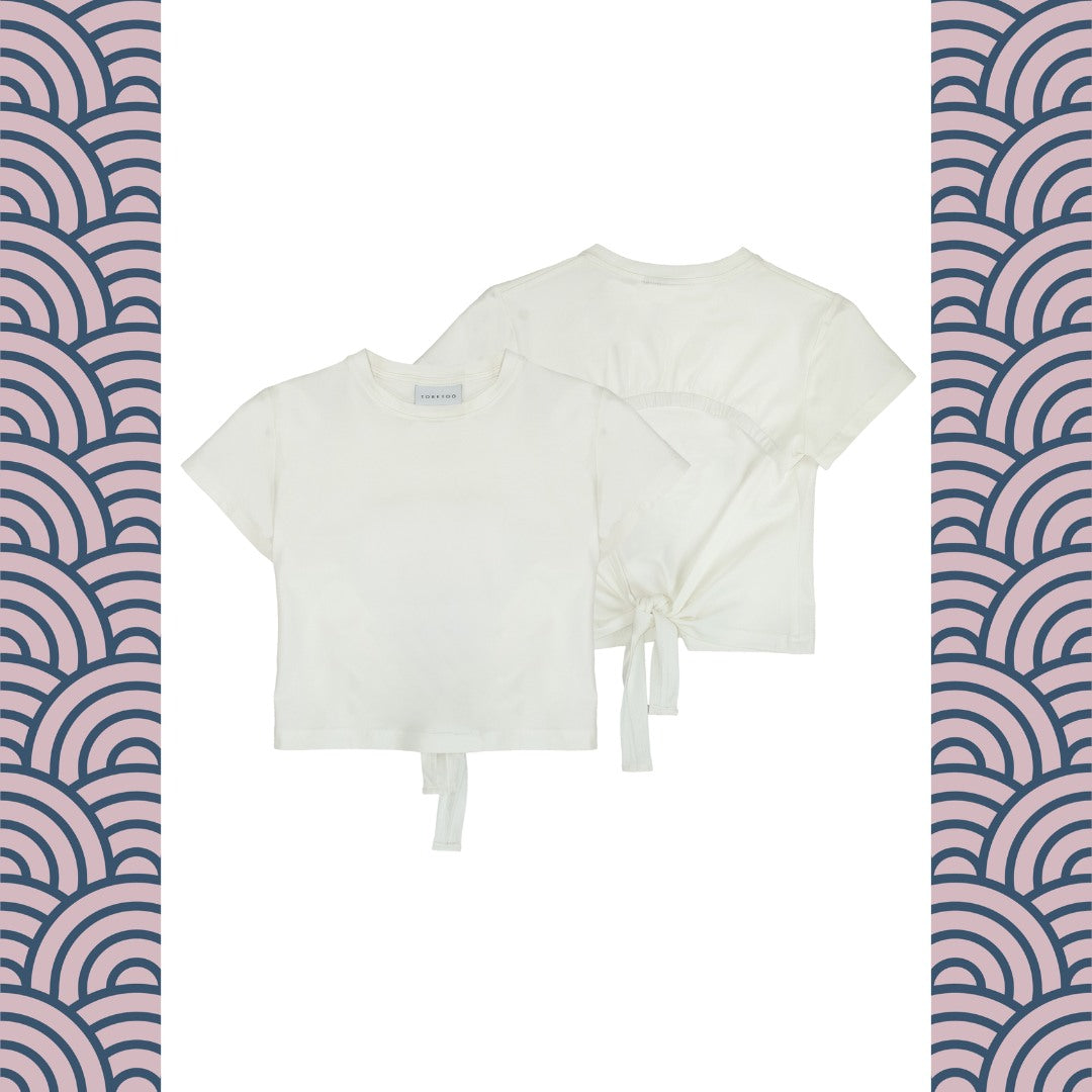 T-Shirt Cropped c/fiocco