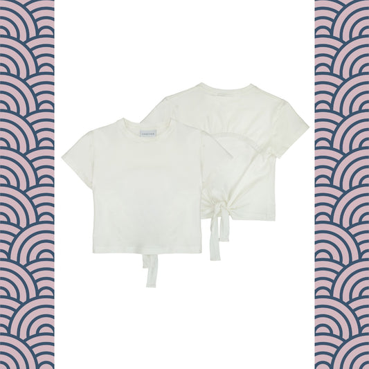 T-Shirt Cropped c/fiocco
