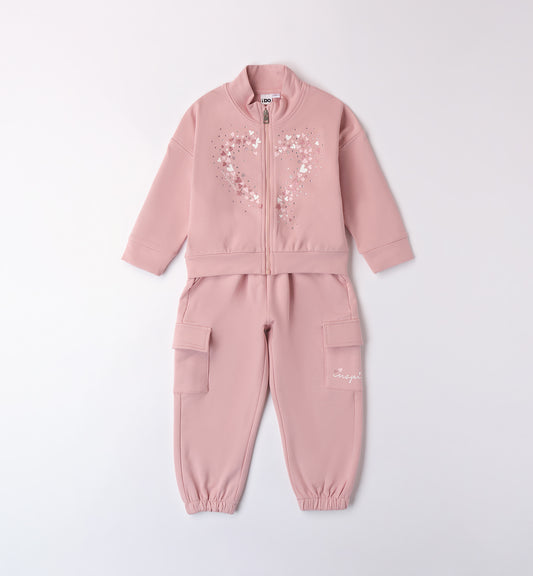 LOVELY GIRL - Tuta Felpa+Pantalone Tuta