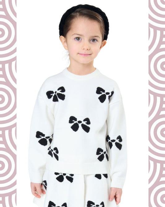 NERO - Maglione c/fiocchi
