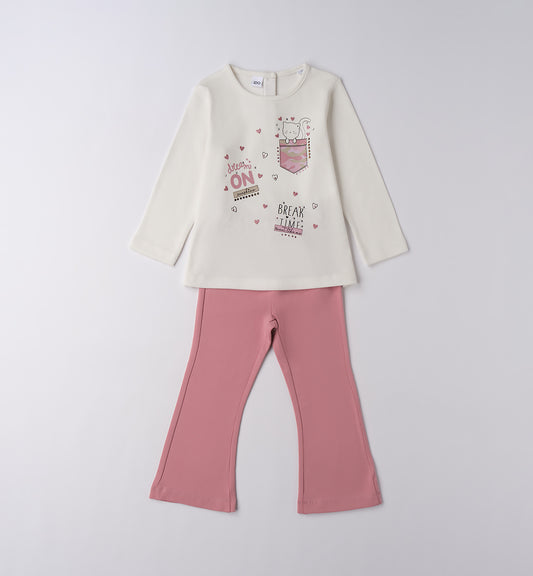 PINK MOOD - Completo Leggings+Maglietta (3-8 ANNI)