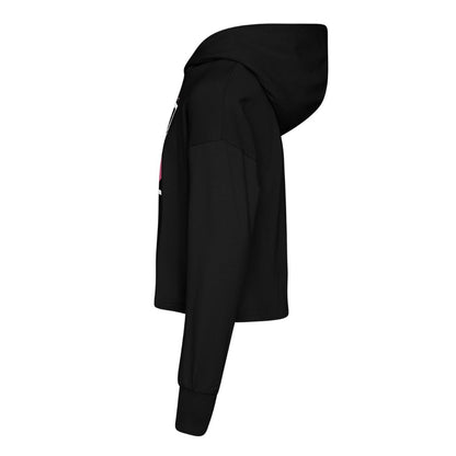 BIBERTAL- felpa cropped con cappuccio (2COLORI)
