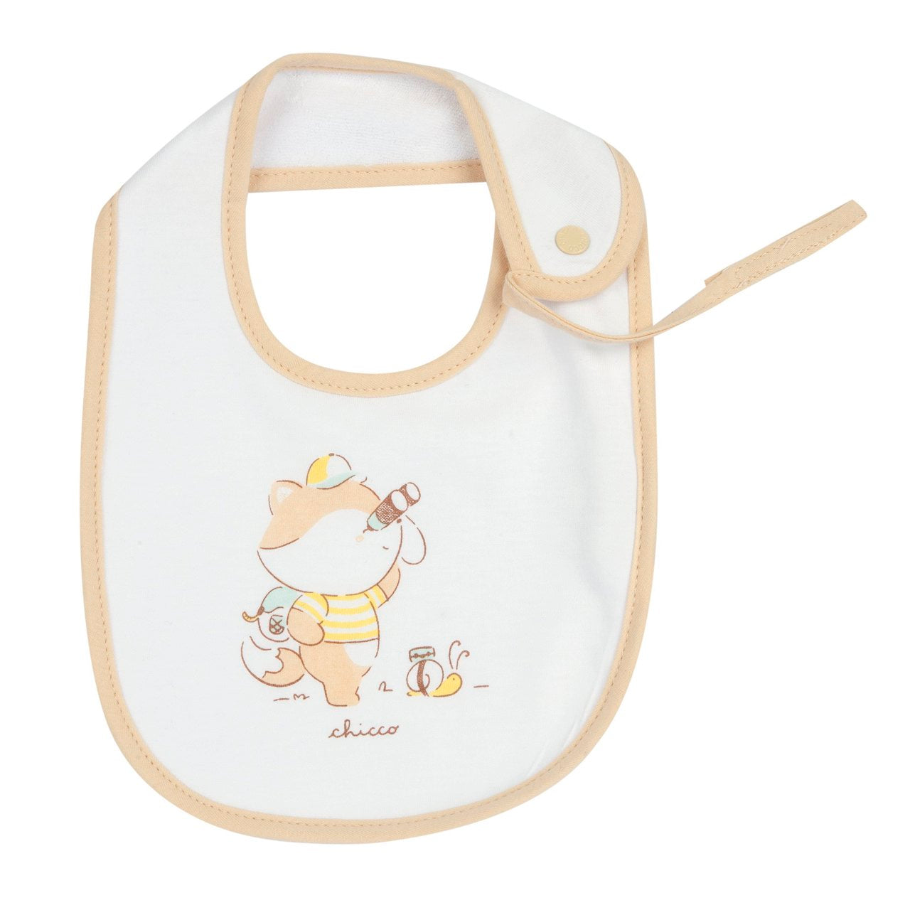 HELLO BABY - Bavetta con laccetto porta ciuccio (3 COLORI)