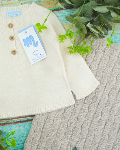 NIZA ARCE - Completino Maglia+Salopette