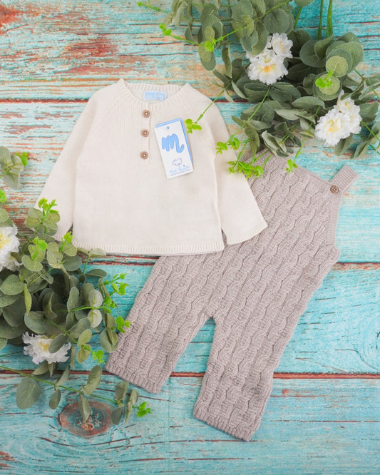 NIZA ARCE - Completino Maglia+Salopette