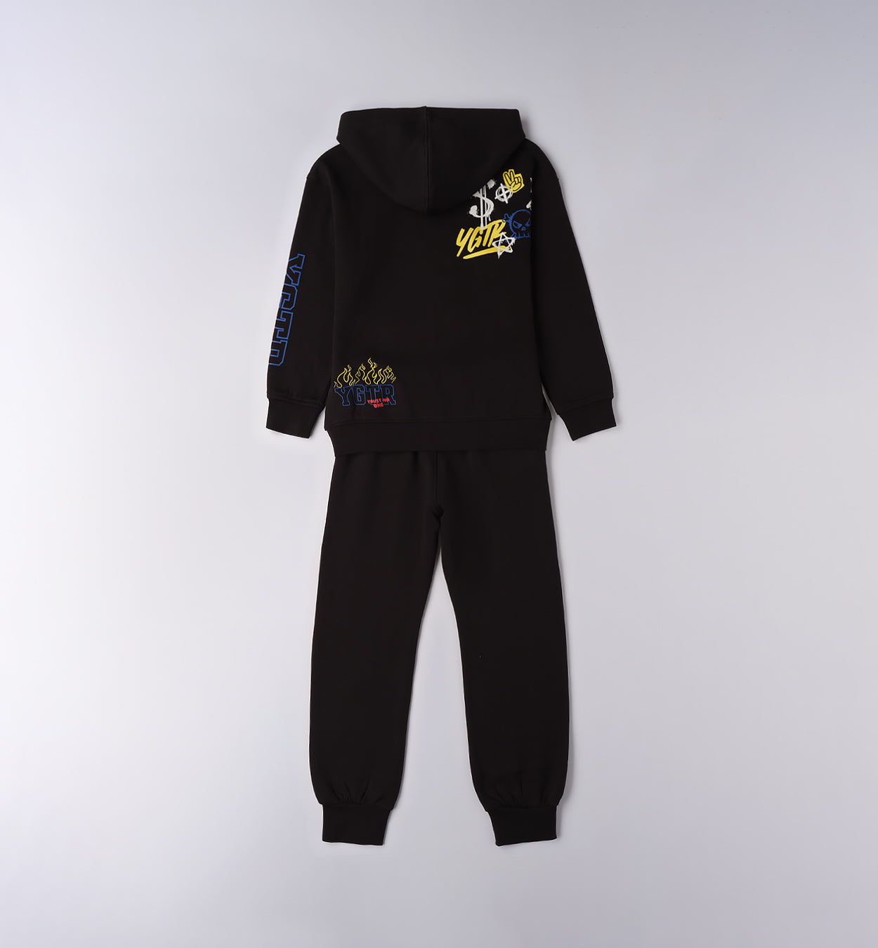 Tuta - Felpa c/cappuccio e zip+Pantalone