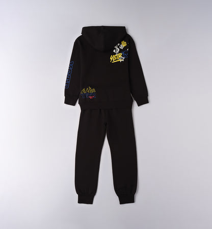 Tuta - Felpa c/cappuccio e zip+Pantalone