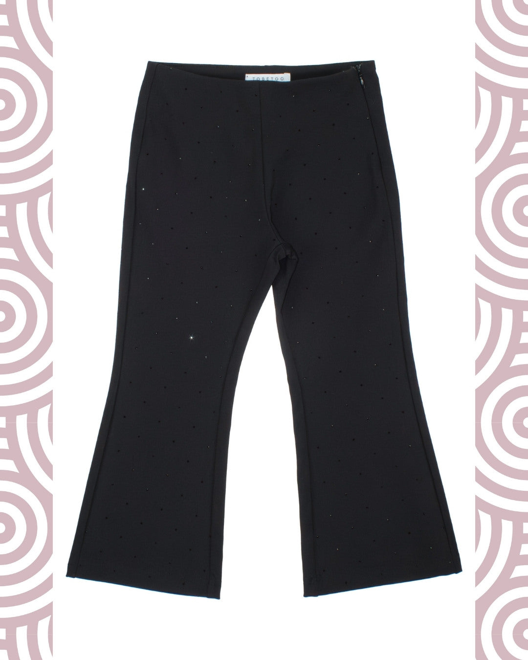 NERO - Pantalone c/strass