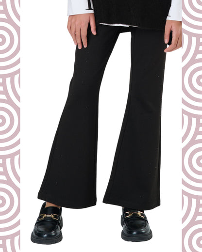 NERO - Pantalone c/strass