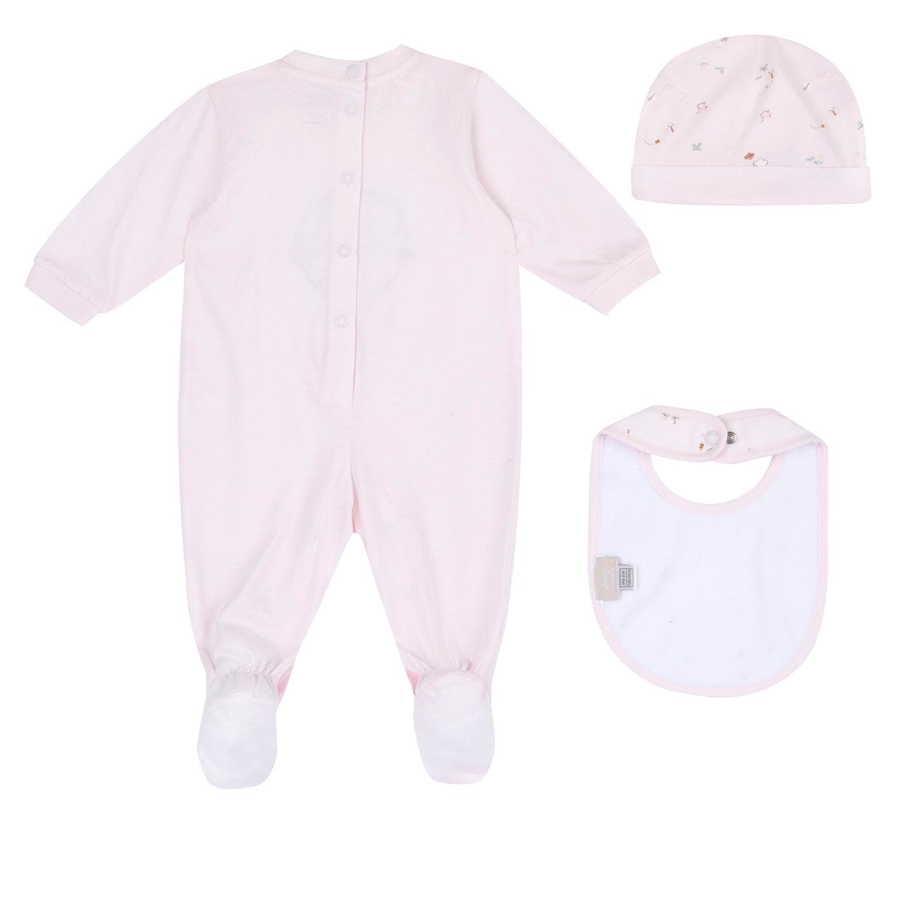 HELLO BABY - Scatola Regalo Tutina+Bavetta+Cappello (2 COLORI)