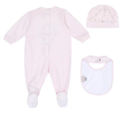 HELLO BABY - Scatola Regalo Tutina+Bavetta+Cappello (2 COLORI)