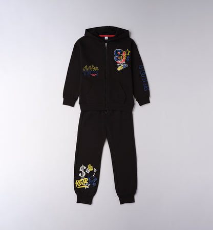 Tuta - Felpa c/cappuccio e zip+Pantalone
