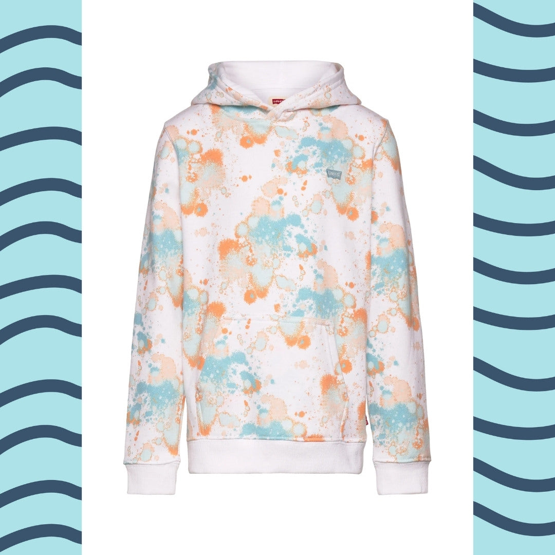 Vintage Surf e Sport - Splatter Print Felpa c/cappuccio (10-16 ANNI)