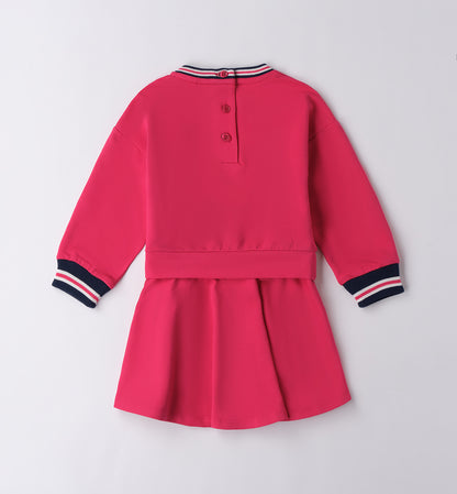 PINK MOOD - Completo Felpa +Gonna (12MESI-8 ANNI)