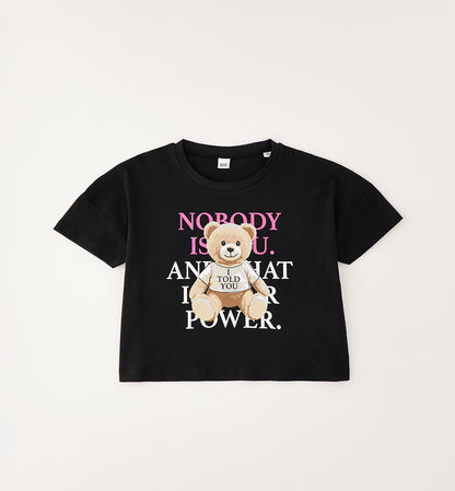 NOBODY -  T-shirt Crop