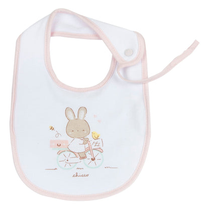 HELLO BABY - Bavetta con laccetto porta ciuccio (3 COLORI)