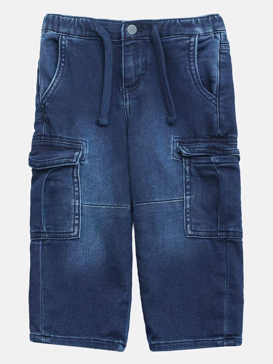 Relaxed Cargo Knit Denim