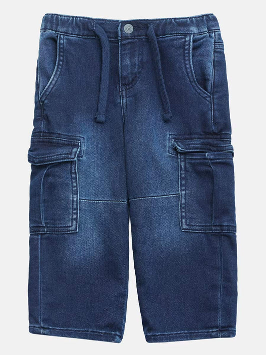 Relaxed Cargo Knit Denim