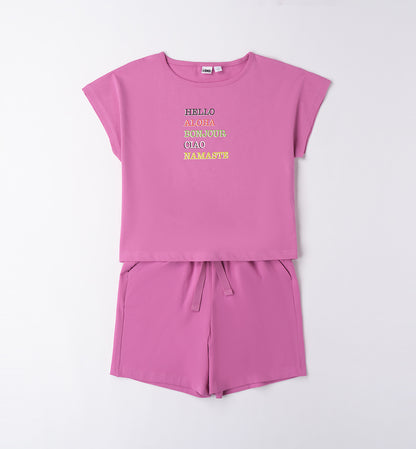 FLOWERS - Completo T-Shirt+Pantaloncino