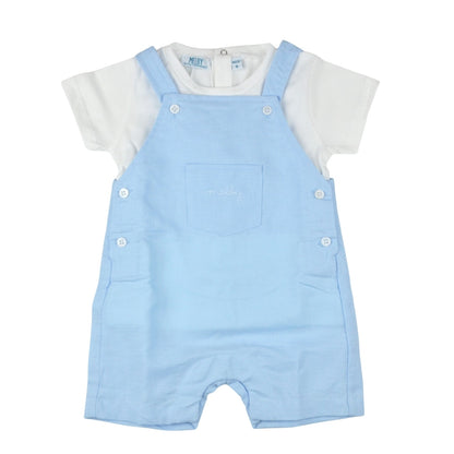 Azzurro - Completo t-shirt  e salopette